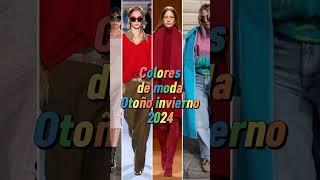 Colores de moda otoño invierno 2024