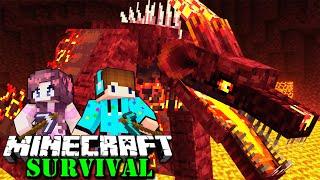 Raksasa Kaiju TUNGGANGAN HEROBRINE Bersemayam Di Puncak Neraka !! Minecraft Survival Bucin S4 [#29]