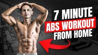 7 Minute ABS Workout from HOME - Follow Along