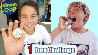 24h mit 1€ überleben | Ein Tag mit 1 Euro Challenge | Johann Loop