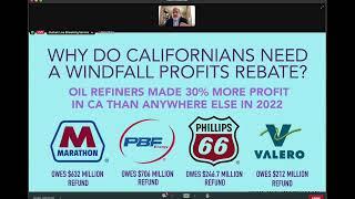 Consumer Watchdog President Jamie Court Testifies About Need for Windfall Profits Cap in California