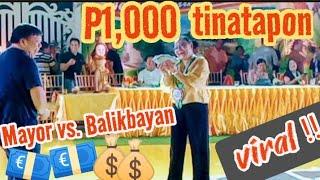 SUPER KURATSA MAYOR vs BALIKBAYAN USA  P1,000 bills isa-isa itinatapon