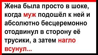 Муж отодвинул в сторону её трусики и нагло всунул... Анекдоты! Юмор! Позитив!