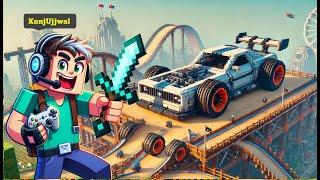 Minecraft Car Build Challenge Impossible Tracks!