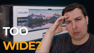 Philips 499P9H 49 Inch UltraWide Monitor Review - How Wide is Too Wide?