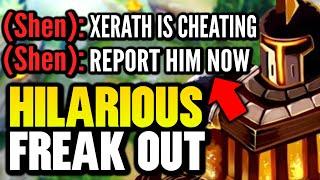 I BEAT THIS GUY SO BAD WITH XERATH HE LEGIT FREAKS OUT (ACCUSED OF CHEATING)