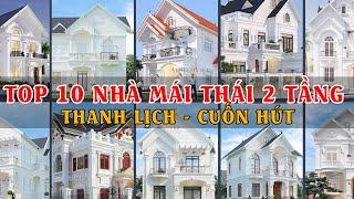 TOP 10 mẫu thiêt kế Biệt thự mái Thái 2 tầng đẹp nhất bạn không thể bỏ qua