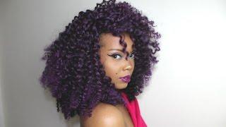 TASTEPINK IS SELLING CROCHET WIGS! + NEW BOMB PURPLE CURLY FRO!