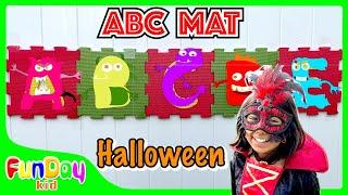 ABC Letter MAT | Halloween ABCs | Pretend Play finding Letters with Urvi and Apu - FunDay Kid