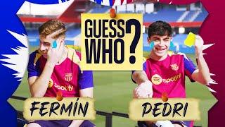 FERMÍN & PEDRI PLAY... GUESS WHO?? | FC Barcelona 