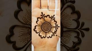 Beautiful Simple Flower Mehndi Design  #mehndi #youtubeshorts #viral #shortvideo #hennadesign