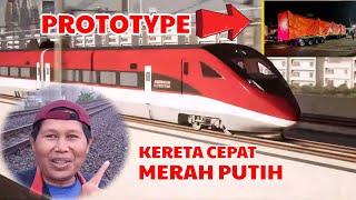 PROTOTYPE Kereta Cepat Merah Putih sudah dikirim ke pabrik PT INKA Bayuwangi, mantap 