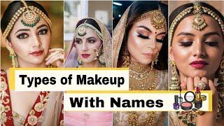 Different Types of Makeup Names • Makeup videos  HD Makeup, Smokey, Glitter, RARA • Style Gram
