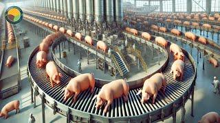 How US Farmers Raise Pigs: Fresh Pork Processing Factory | Farming Documentary