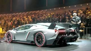 Lamborghini Veneno High Revs Sound World Premiere Geneva 2013
