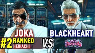 T8  JOKA (#2 Ranked Heihachi) vs BLACKHEART (Victor)  Tekken 8 High Level Gameplay