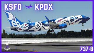 ︎ PMDG 737 | San Francisco (KSFO) ︎ Portland (KPDX) | TESTING NEW TOBII EYE TRACKER 5  #msfs2020