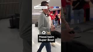 Lionel Messi beim Super Bowl 