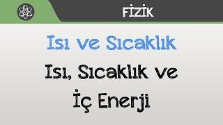 Isı ve Sıcaklık - Isı, Sıcaklık ve İç Enerji