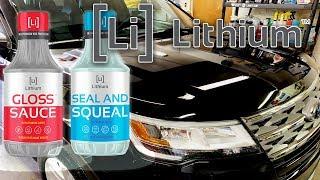 LITHIUM AUTO ELIXIRS GLOSS SAUCE AND SEAL & SQUEAL TEST AND REVIEW ON BLACK SUV