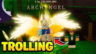 TROLLING With ARCHANGEL The *RAREST* AURA IN Sol's RNG