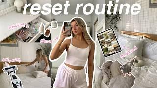 SUNDAY RESET ROUTINE ‍🟩( chatty vlog, deep clean & organise my room / vanity, glow up w me )