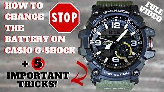 CASIO G-SHOCK HOW TO CHANGE THE BATTERY (+5 TRICKS)