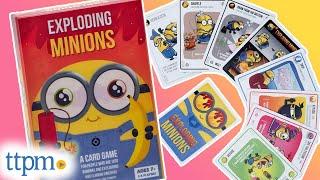 EXPLODING MINIONS! Card Game from Exploding Kittens Instructions + Review!