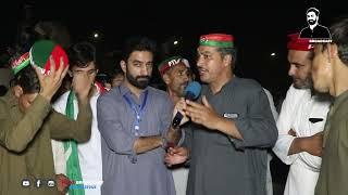 PTI Ahtijaaj near Motorway toll plaza Peshawar. Public spoke to  Maaz Broadcast