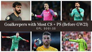 Goalkeepers with Most CS + PS in EPL 2021/22 (Before GW21)| Volume 141 | #Shorts | Maddie's Shorties