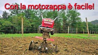 Prepariamo l'orto invernale - lavoriamo un terreno pesante con la motozappa!