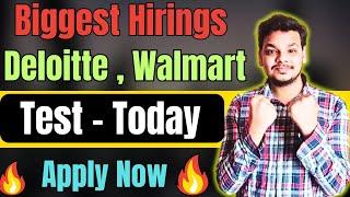 Walmart , Deloitte New Hiring Started | OFF Campus Drive For 2024 , 2023 , 2022 Batch Hiring|Fresher