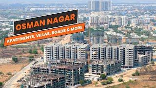 Exploring Osman Nagar, West Hyderabad || Apartments, Villas, Roads and More in Osman Nagar, Tellapur