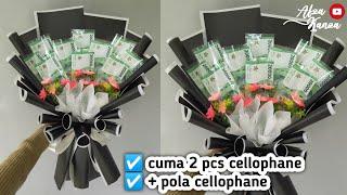 Cara membuat buket uang 10 lembar | Mudah dan simpel | How to make money bouquet