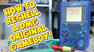 Re-Shelling A Original Game Boy DMG! Easy Mod Makes It Like New!