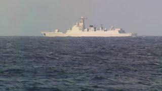 HMCS Ottawa receives radio call from Chinese Navy vessel on mission in the South China Sea