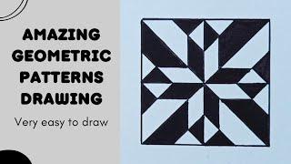 geometric patterns drawing easy // geometric art