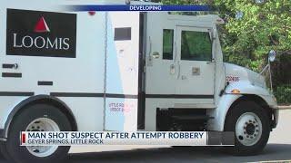 Suspect shot during attempted robbery at Bank of America in Little Rock