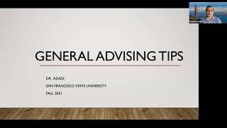 Academic advising tips for undergraduate and graduate students