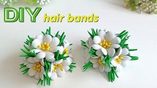 МИЛЫЕ Резинки для ВОЛОС ЦВЕТЫ ИЗ ФОАМИРАНА  EVA Foam Paper Flowers  DIY craft