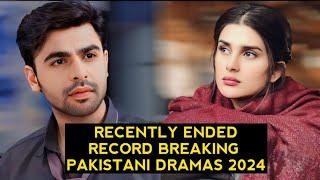 Top 12 Recently Ended Record Breaking Pakistani Dramas 2024