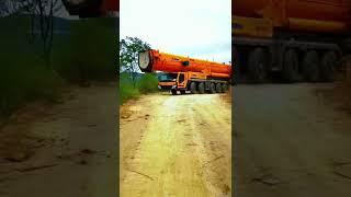 A carrier crane that travels on a highway