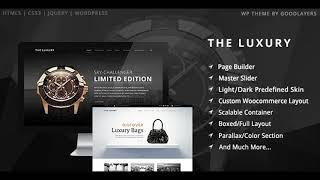 The Luxury - Dark/Light Responsive WordPress Theme | Themeforest Website Templates and Themes