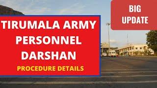 Tirumala Army Personnel Special Darshan Online Booking Timings Rs 300 #tirumala #tirumaladarshan