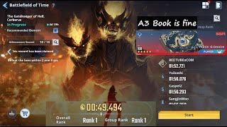 Solo Leveling: Arise | Cerberus (0:49.494) | Grimoire (A3+) | Battlefield of Time Season 4 #3