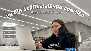 un día conmigo estudiando todo el semestre en 1 día  | ft. exámenes finales