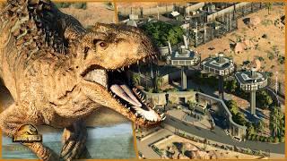 Building a High Security INDOMINUS REX Enclosure! | Cretaceous Desert Park | JWE2