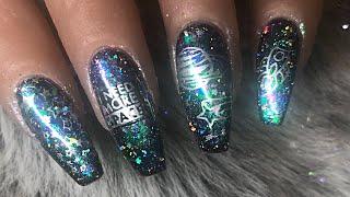  GALAXY SPACE NAILS | BeautyBigBang Flakes Review/Tutorial | ISABELMAYNAILS