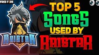 Top 5 songs used by raistar |  raistar background music | #raistar |Best montage songs for free fire