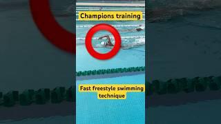 Fast freestyle technique #shorts #swim #viralvideo